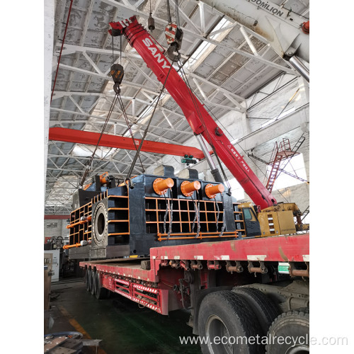 Scrap Steel Compactor Recycling Baler Baling Machine